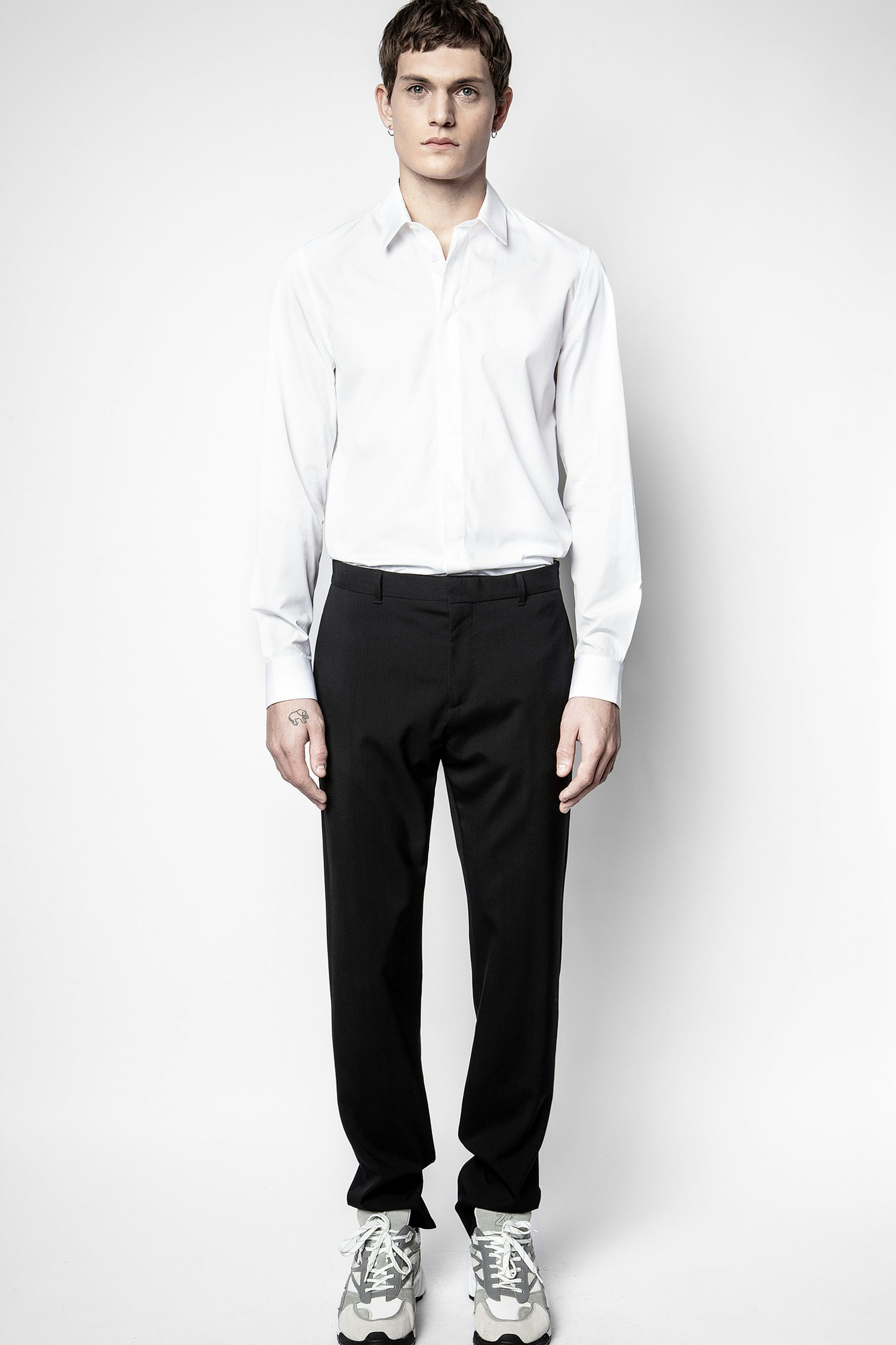 Camisa Sydney Pop - Camisa blanca para hombre.